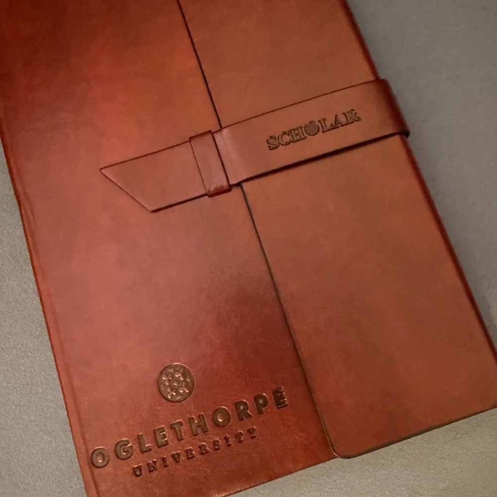 Leather Oglethorpe University Journal Portfolio